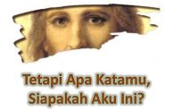 Hari Biasa, Minggu Biasa XXV. “Menurut Kamu, Siapakah Aku Ini?”