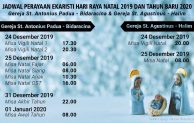 Jadwal Misa Natal 2019 dan Tahun Baru 2020 di Gereja St.Antonius Padua – Jakarta Timur